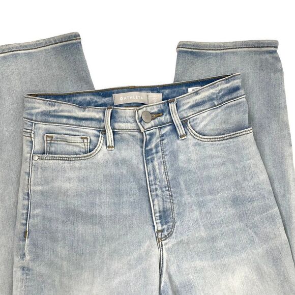 Athleta Sculptek Straight Leg Ankle Jeans Sz 0 - Picture 3 of 8
